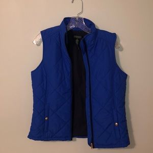Ralph Lauren Cobalt Blue Puffer Quilted Vest